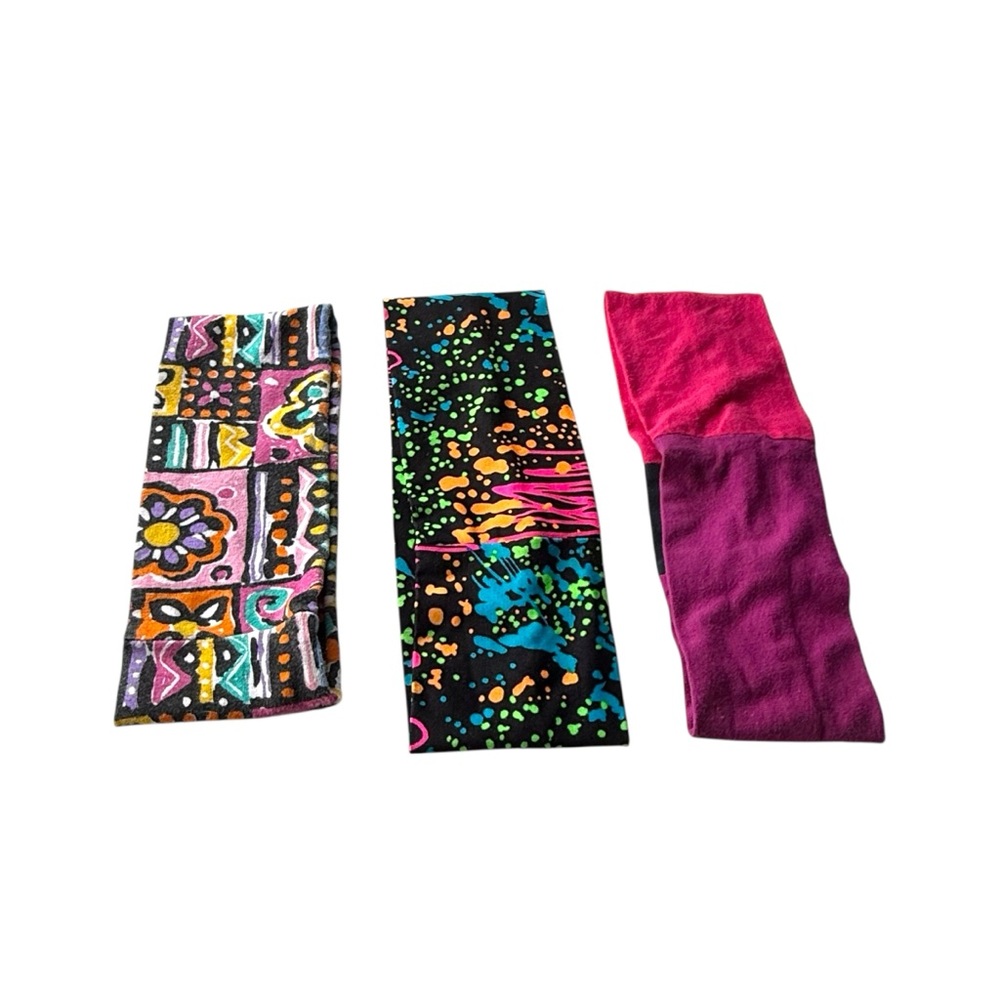 Vintage 90s Colorful Headbands Lot | Retro Hair Accessories | Y2K Style Neon